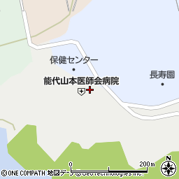 秋田県能代市檜山新田沢周辺の地図