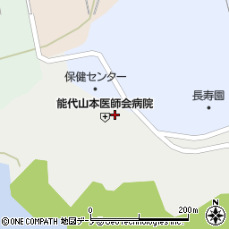 秋田県能代市檜山（新田沢）周辺の地図