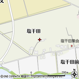 〒016-0167 秋田県能代市塩干田の地図