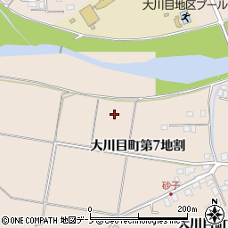 岩手県久慈市大川目町（第７地割）周辺の地図