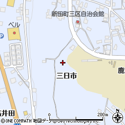 秋田県鹿角市花輪三日市21周辺の地図