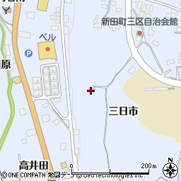 秋田県鹿角市花輪三日市66-2周辺の地図