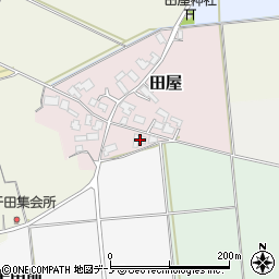 秋田県能代市田屋1周辺の地図