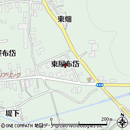 秋田県北秋田市木戸石（東屋布岱）周辺の地図