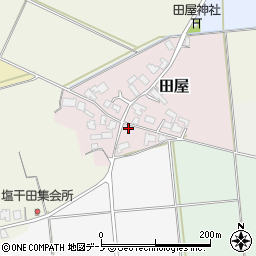 秋田県能代市田屋97周辺の地図