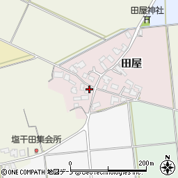 秋田県能代市田屋23周辺の地図