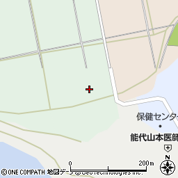 秋田県能代市上関周辺の地図