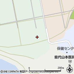 秋田県能代市上関周辺の地図