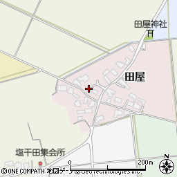 秋田県能代市田屋83周辺の地図