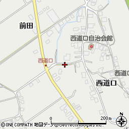 秋田県鹿角市尾去沢西道口26周辺の地図
