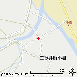 秋田県能代市二ツ井町小掛沢田周辺の地図