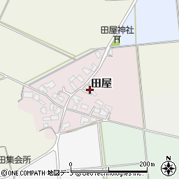 秋田県能代市田屋43周辺の地図