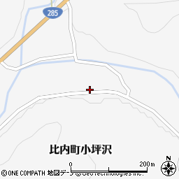 秋田県大館市比内町小坪沢39-1周辺の地図