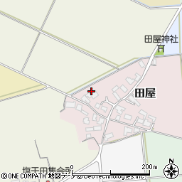 秋田県能代市田屋76周辺の地図