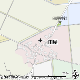 秋田県能代市田屋68周辺の地図