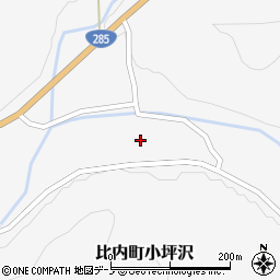 秋田県大館市比内町小坪沢33-1周辺の地図