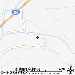 秋田県大館市比内町小坪沢15周辺の地図