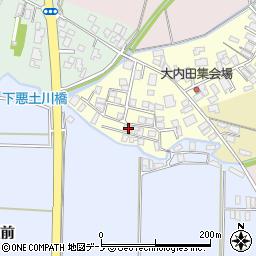 秋田県能代市大内田119-37周辺の地図