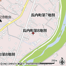 岩手県久慈市長内町第８地割周辺の地図