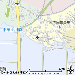 秋田県能代市大内田119-25周辺の地図