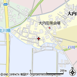 秋田県能代市大内田119-39周辺の地図