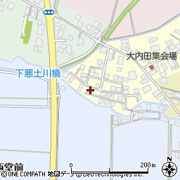 秋田県能代市大内田119-23周辺の地図