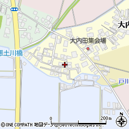 秋田県能代市大内田119-35周辺の地図