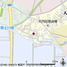 秋田県能代市大内田119-34周辺の地図