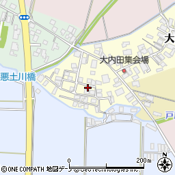 秋田県能代市大内田119-32周辺の地図