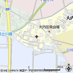 秋田県能代市大内田119-29周辺の地図