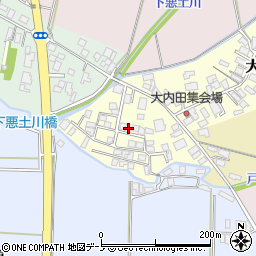 秋田県能代市大内田119-27周辺の地図