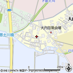 秋田県能代市大内田119-28周辺の地図