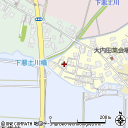 秋田県能代市大内田119-20周辺の地図