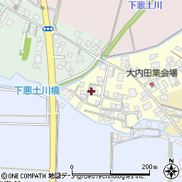 秋田県能代市大内田119-11周辺の地図