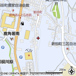秋田県鹿角市花輪高井田19周辺の地図