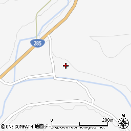 秋田県大館市比内町小坪沢23周辺の地図