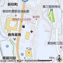 秋田県鹿角市花輪（高井田）周辺の地図