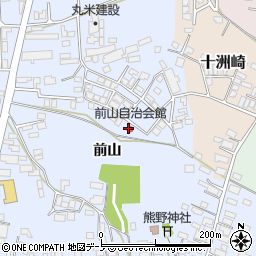 前山自治会館周辺の地図