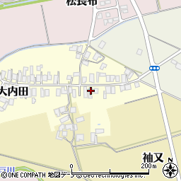 秋田県能代市大内田18周辺の地図