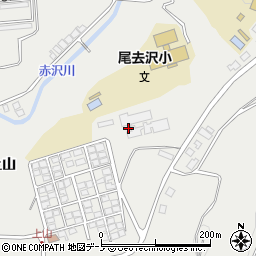 秋田県鹿角市尾去沢（上山）周辺の地図