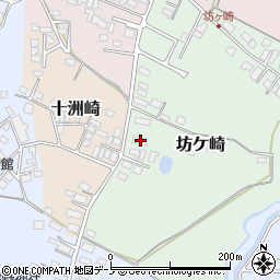 秋田県能代市坊ケ崎12-4周辺の地図