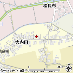 秋田県能代市大内田47-1周辺の地図