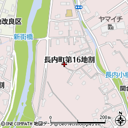 岩手県久慈市長内町第１６地割周辺の地図