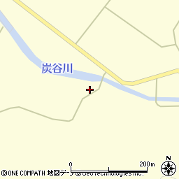秋田県大館市比内町独鈷沢川向周辺の地図