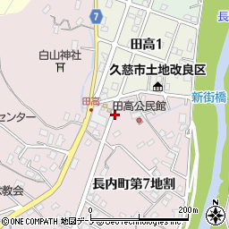 岩手県久慈市長内町第６地割周辺の地図