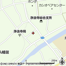 岩手県二戸市浄法寺町下前田45周辺の地図