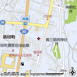 秋田県鹿角市花輪新田町21周辺の地図