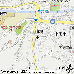 秋田県鹿角市尾去沢（山根）周辺の地図