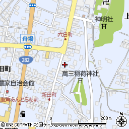 秋田県鹿角市花輪新田町39周辺の地図