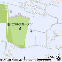 秋田県能代市河戸川中谷地周辺の地図